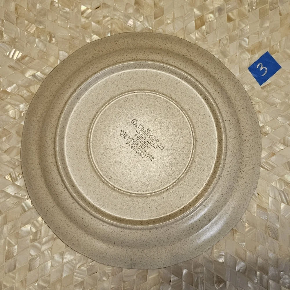 #2 [MIKASA] (2) Dinner Plates: Mikasa Whole Wheat E8001 [2 of 3 pairs]